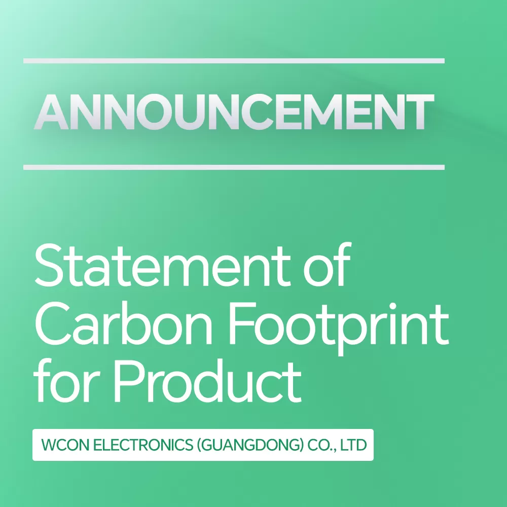 Statement of Carbon Footprint for Product