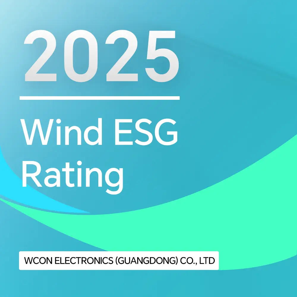 Wcon Electronics、Wind ESG格付けが「A」に格上げ!持続可能性の実践が大きな評価を獲得